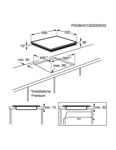 Ploča Electrolux EHF6343FOK