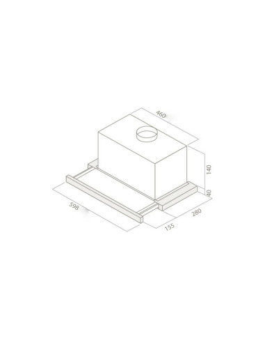 Napa Elica ELITE 14 LUX GRIX/A/60 PRF0037989B