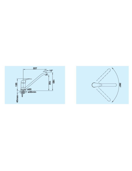 Slavina BLANCO DARAS Krom