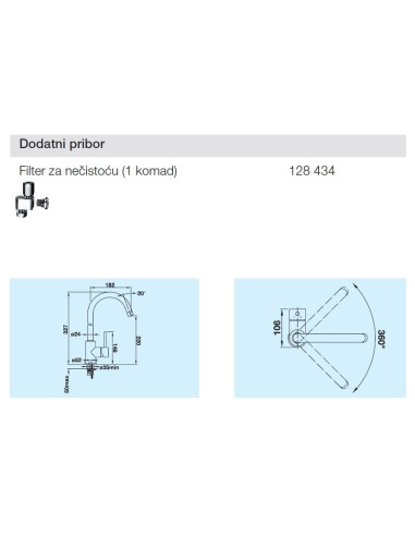 Slavina BLANCO MIDA VT Krom