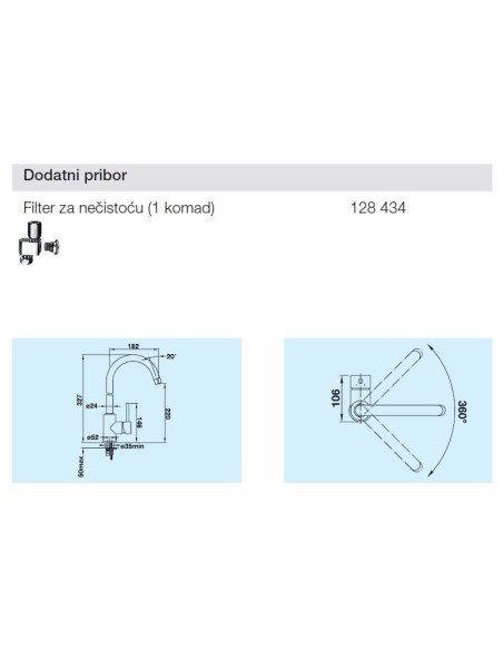 Slavina BLANCO MIDA VT Krom