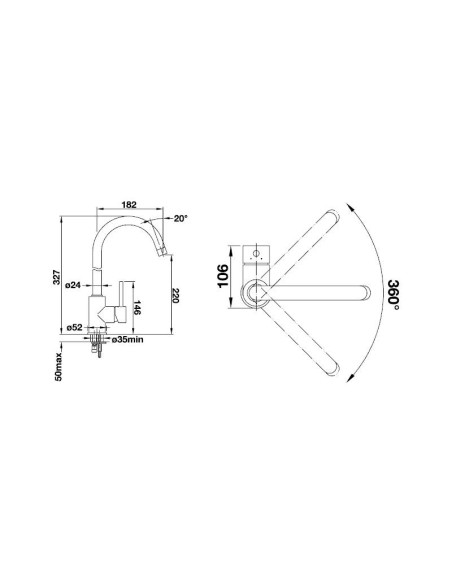 Slavina BLANCO MIDA VT Silgranit Slavina BLANCO MIDA VT Silgranit