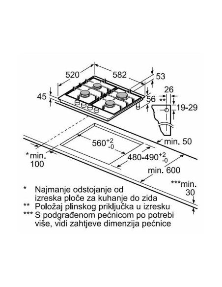 Ploča Bosch POY6B6B10