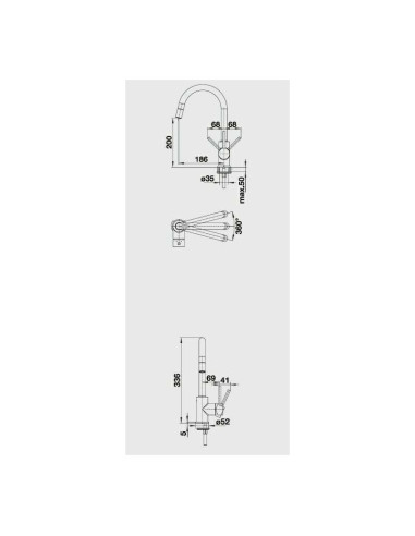 Slavina Blanco Mida-S krom VT 521454