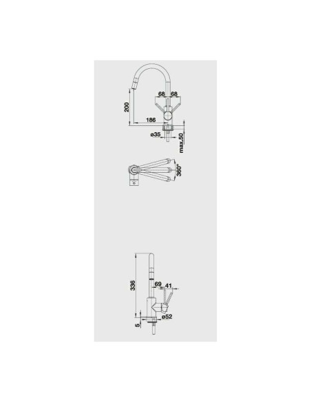 Slavina Blanco Mida-S krom VT 521454