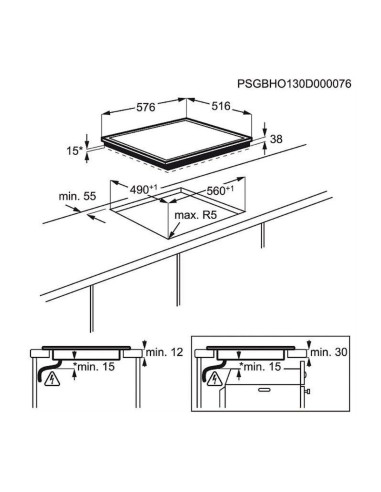 Ploča Electrolux EHF6240XXK