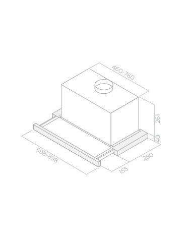 Napa Elica Elite 26 PB IX/A/60 (581m3/h)