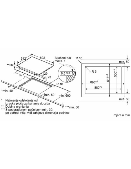 Ploča Bosch PXV901DV1E - H2H