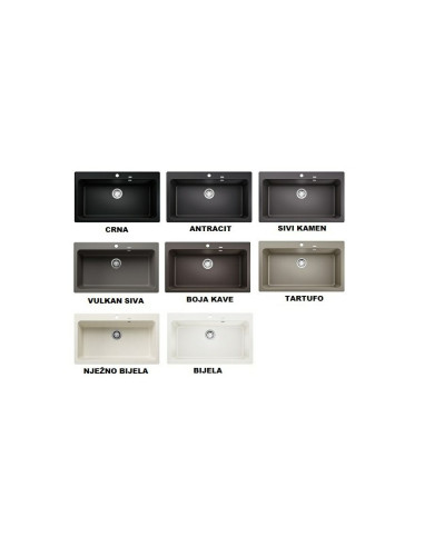 Sudoper Blanco Naya XL9 Silgranit bez dalj.