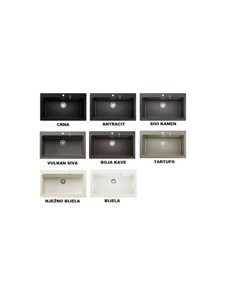 Sudoper Blanco Naya XL9 Silgranit bez dalj.