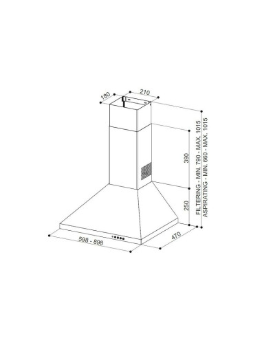 Napa Faber Strip Smart EV8 LED X A90 (740m3/h)