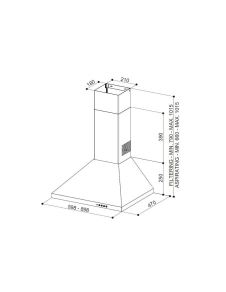 Napa Faber Strip Smart EV8 LED X A90 (740m3/h)