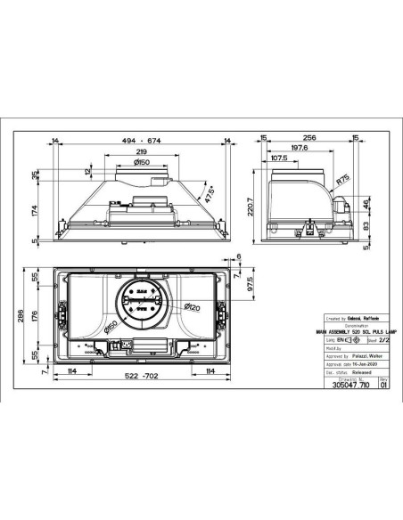 Napa Faber Inka Smart HCS LED X A52 (390m3/h)