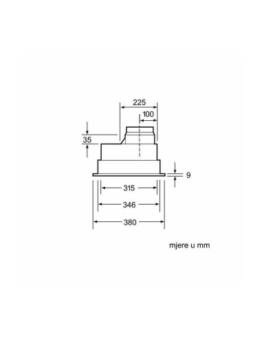 Napa Bosch DHL555BL (618m3/h) - dubina 38cm