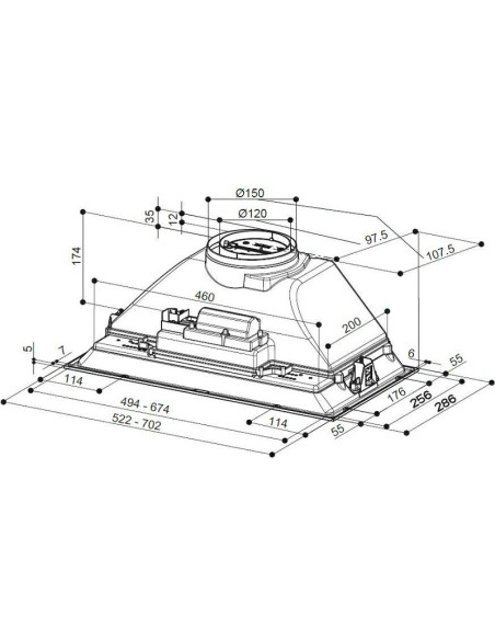Napa Faber Inka Smart HCS LED X A70 (390m3/h)
