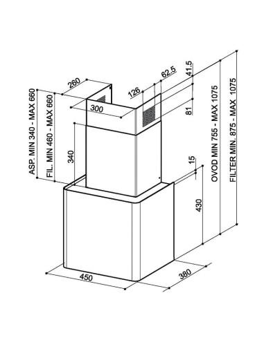 Napa Faber Lithos EG6 LED BK A45