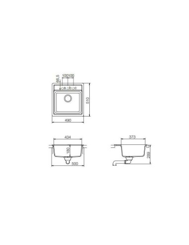 Sudoper Schock NEMO N-100S onyx
