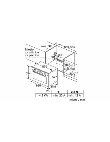 Pećnica Bosch VBD5780S0 - 90cm