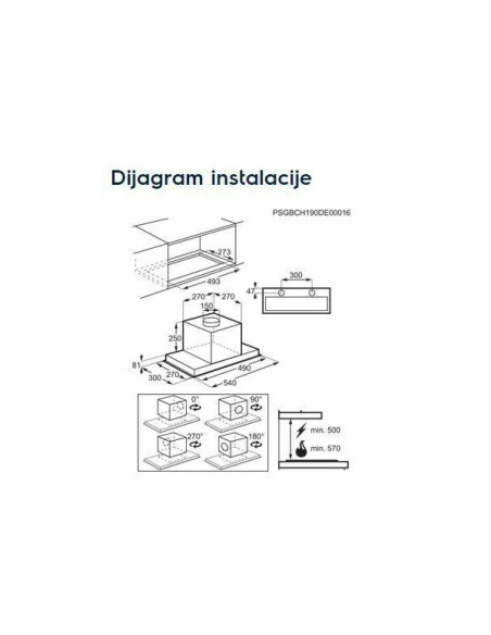 Napa Electrolux LFG716X H2H (700m3/h)