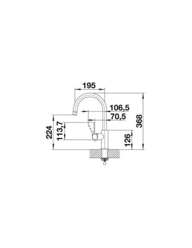 Slavina Blanco Candor VT plemeniti čelik masiv 523120
