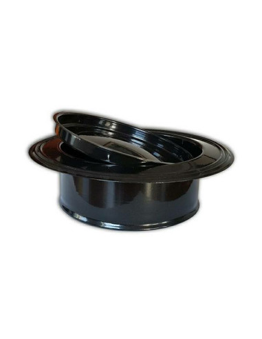 Rozeta dimovodna emajlirana 120mm smeđa