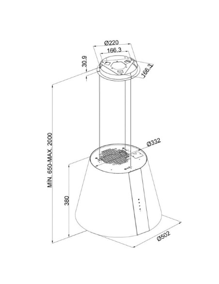 Napa Siccabo Aura Black O (648m3/h)