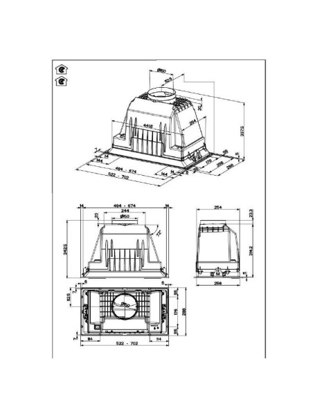 Napa Faber Inka Lux Smart EV8 LED X A52 (700m3/h) 305.0604.603