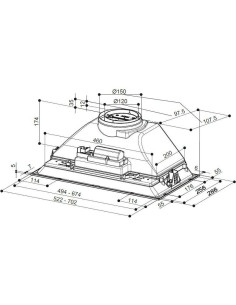 Napa Faber Inka Smart HC LED X A70 (390m3/h) 305.0599.308 2