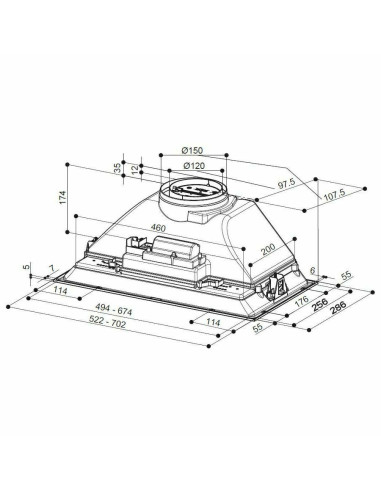 Napa Faber Inka Smart C LG A52 (335m3/h) 305.0599.305