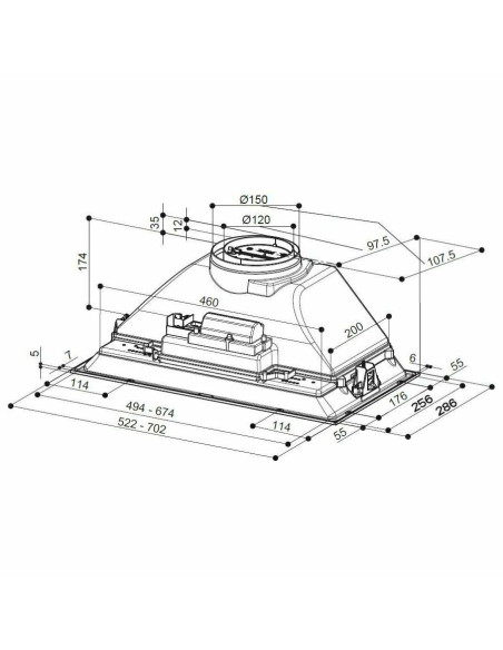 Napa Faber Inka Smart C LG A52 (335m3/h) 305.0599.305