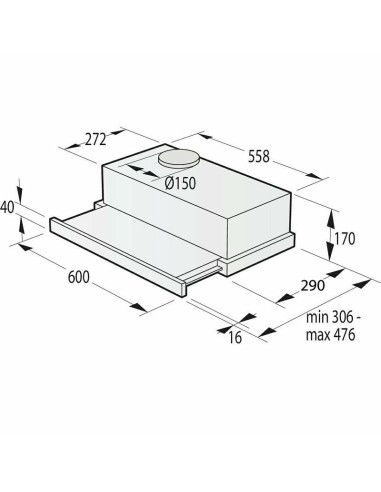 Napa Gorenje TH60E3X (350m3/h)