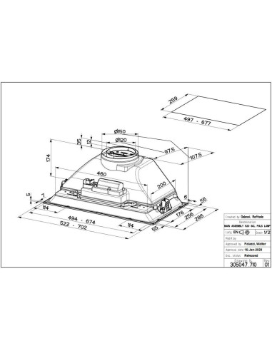 Napa Faber Inka Smart C LG A70 (335m3/h) 305.0599.306