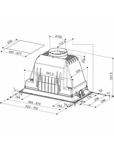 Napa Faber Inka Plus HC X A70 (580m3/h) 305.0602.048 2