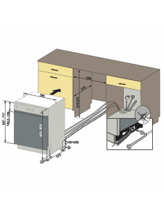 Ugradbena perilica posuđa Končar PP60U.NCL4N 2