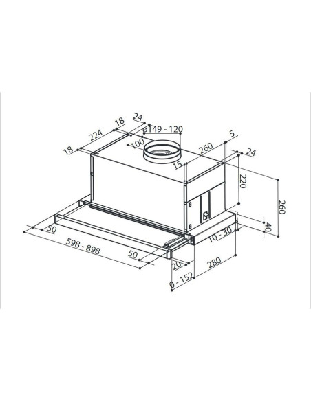 Napa Faber Maxima NG Touch EV8 LED X A60 (730m3/h) 315.0635.146