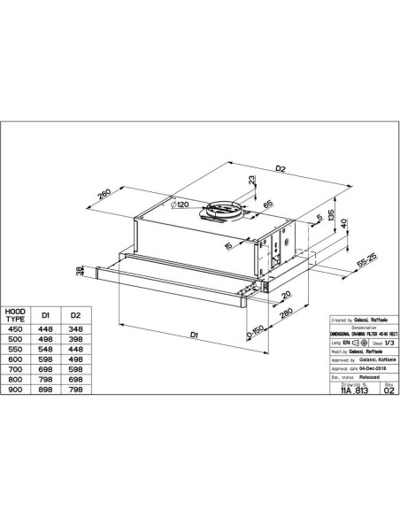 Napa Faber Flexa NG W/X A60 (305m3/h) 315.0635.102