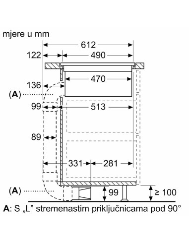 Ploča s napom Bosch PXX801D67E