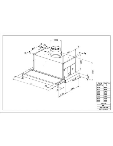 Napa Faber Maxima NG Eco EV8 AM/X A90 (640m3/h) 315.0635.143