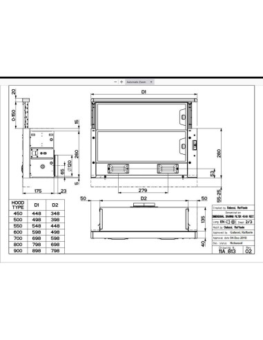 Napa Faber Flexa NG Glass M6 W A60 (310m3/h) 315.0635.107