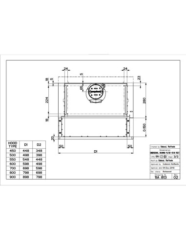 Napa Faber Flexa NG Glass M6 W A60 (310m3/h) 315.0635.107