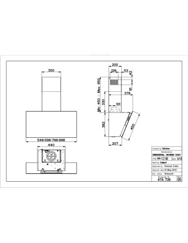 Napa Faber Daisy + BK A80 (720m3/h) 330.0612.374