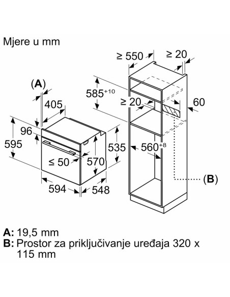 Pećnica Bosch HRA574BB0