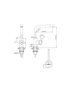 Slavina Reginox Somo četkani čelik VT 2