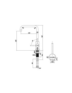 Slavina Reginox Logan četkani čelik VT 2