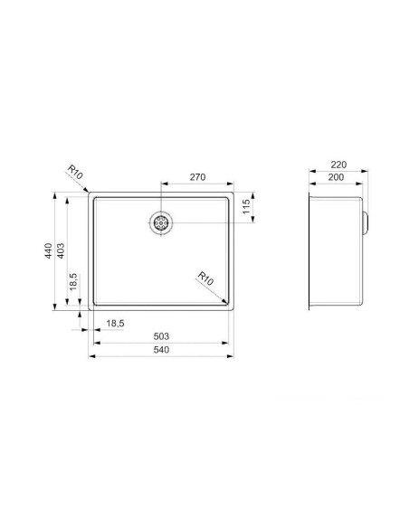 Sudoper Schock Reginox New York 50X40 (L)