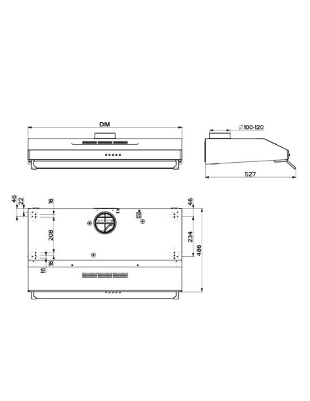 Napa Faber 2740 PB SRM WH A60 (380m3/h) 300.0557.570