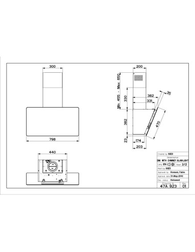 Napa Faber Glam-Light Zero Drip Plus BK M A80 330.0615.735