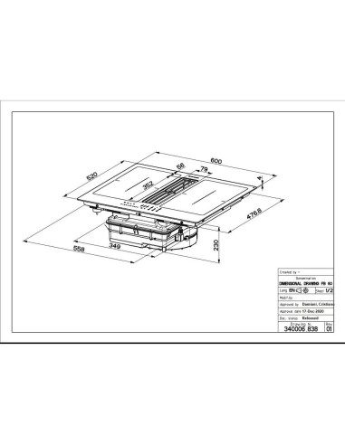 Ploča s napom Faber Galileo Smart BK A600 340.0627.227