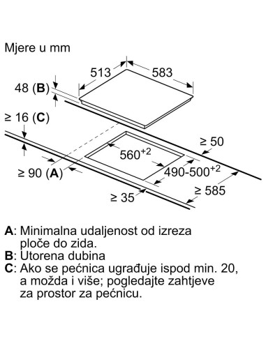 Ploča Bosch PKE645BA2E