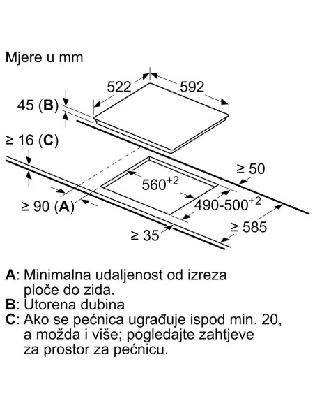 Ploča Bosch PKN631FP2E